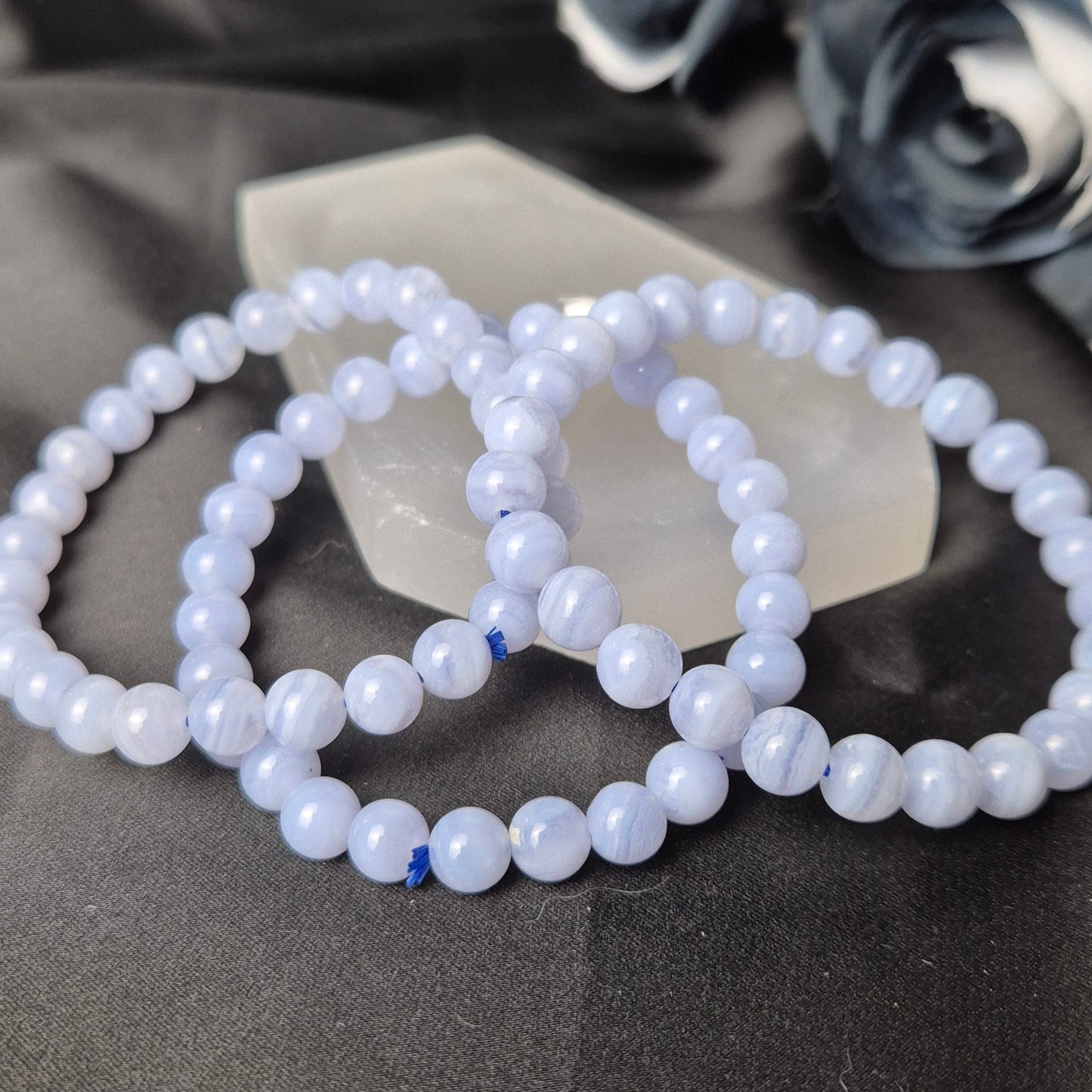 Blue lace agate bracelet