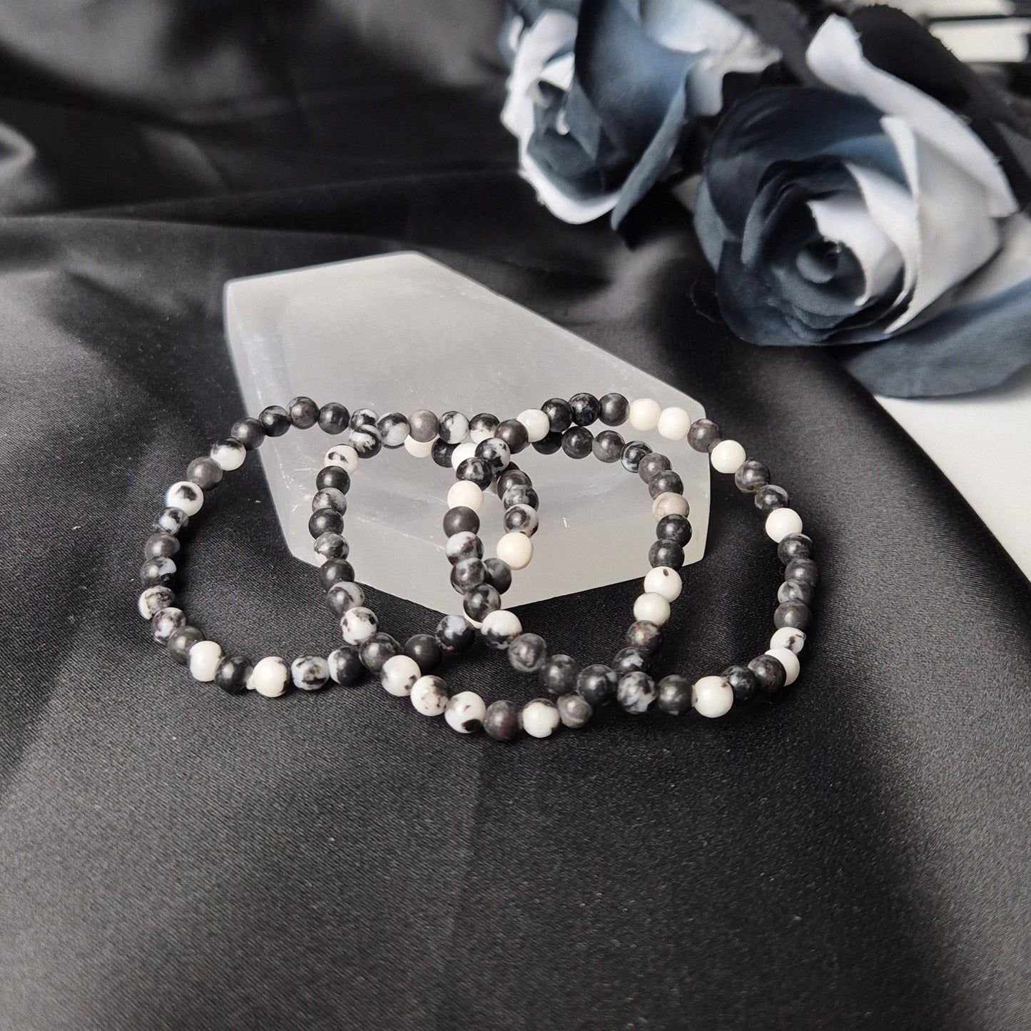 Zebra jasper kids bracelet