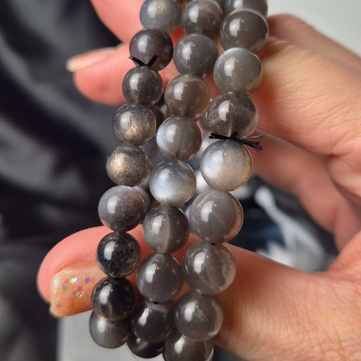"Skeletal" moonstone bracelet