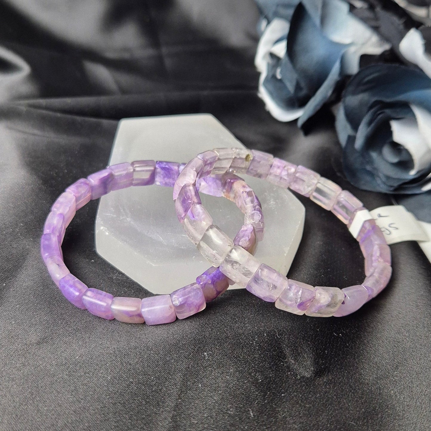 "Ice" Charoite bangle
