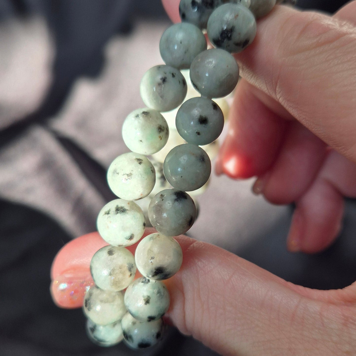 Kiwi jasper bracelet