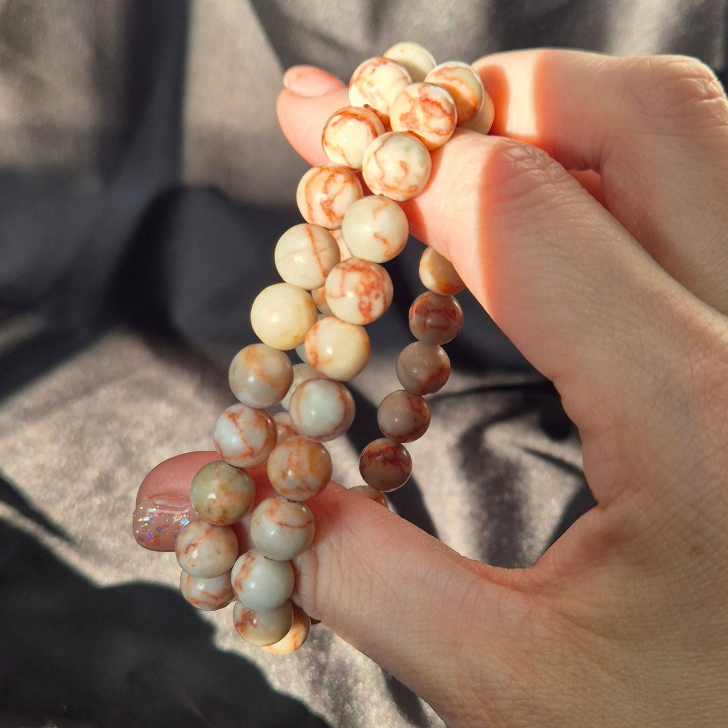 Red vein jasper bracelet