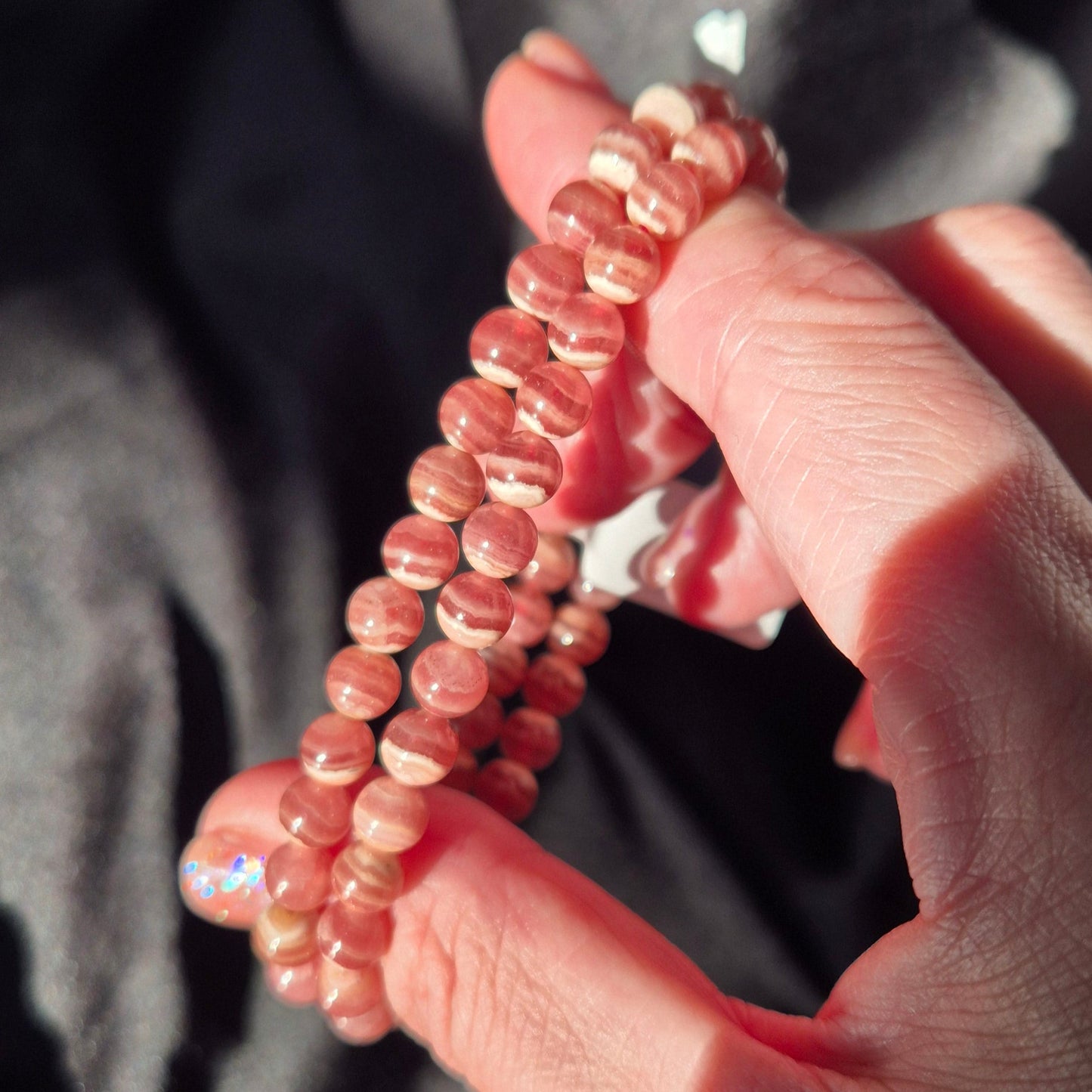 Rhodochrosite bracelet