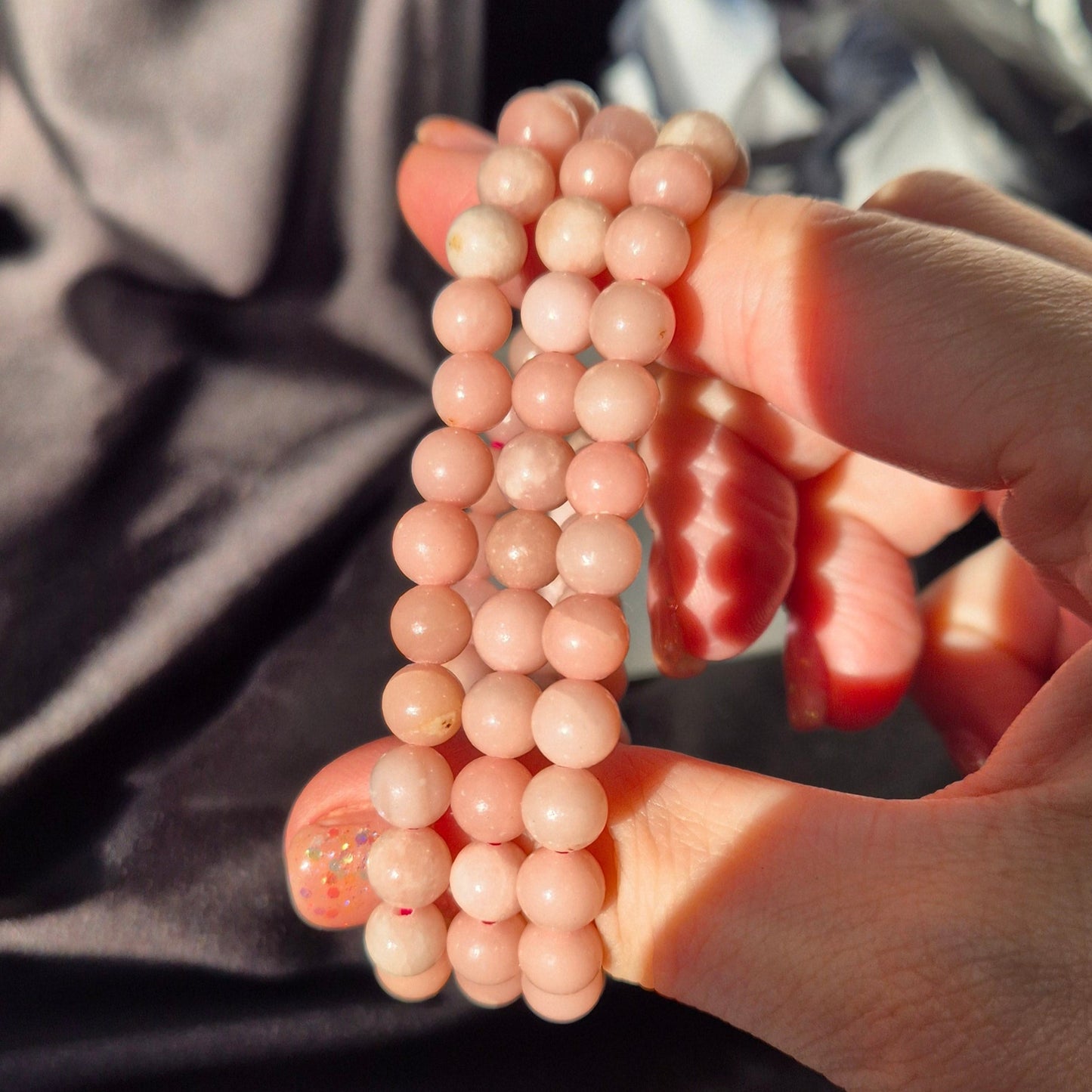 Pink opal bracelet 2