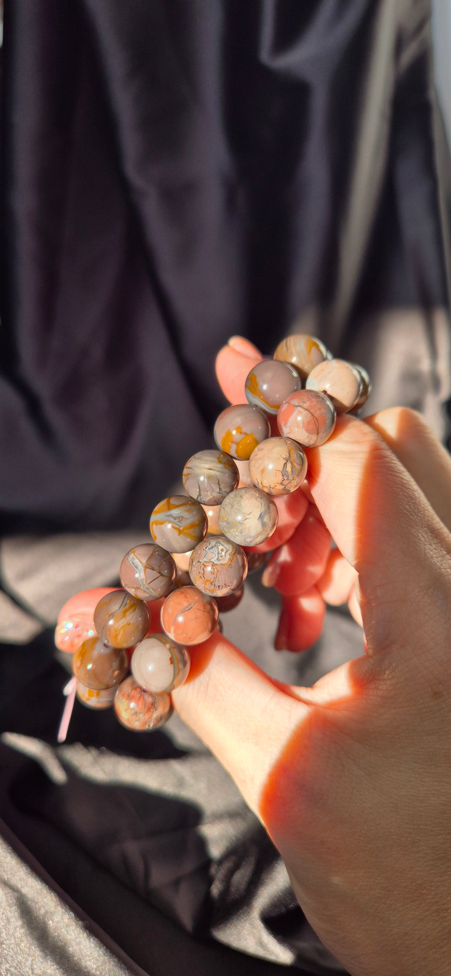 Alashan agate bracelet