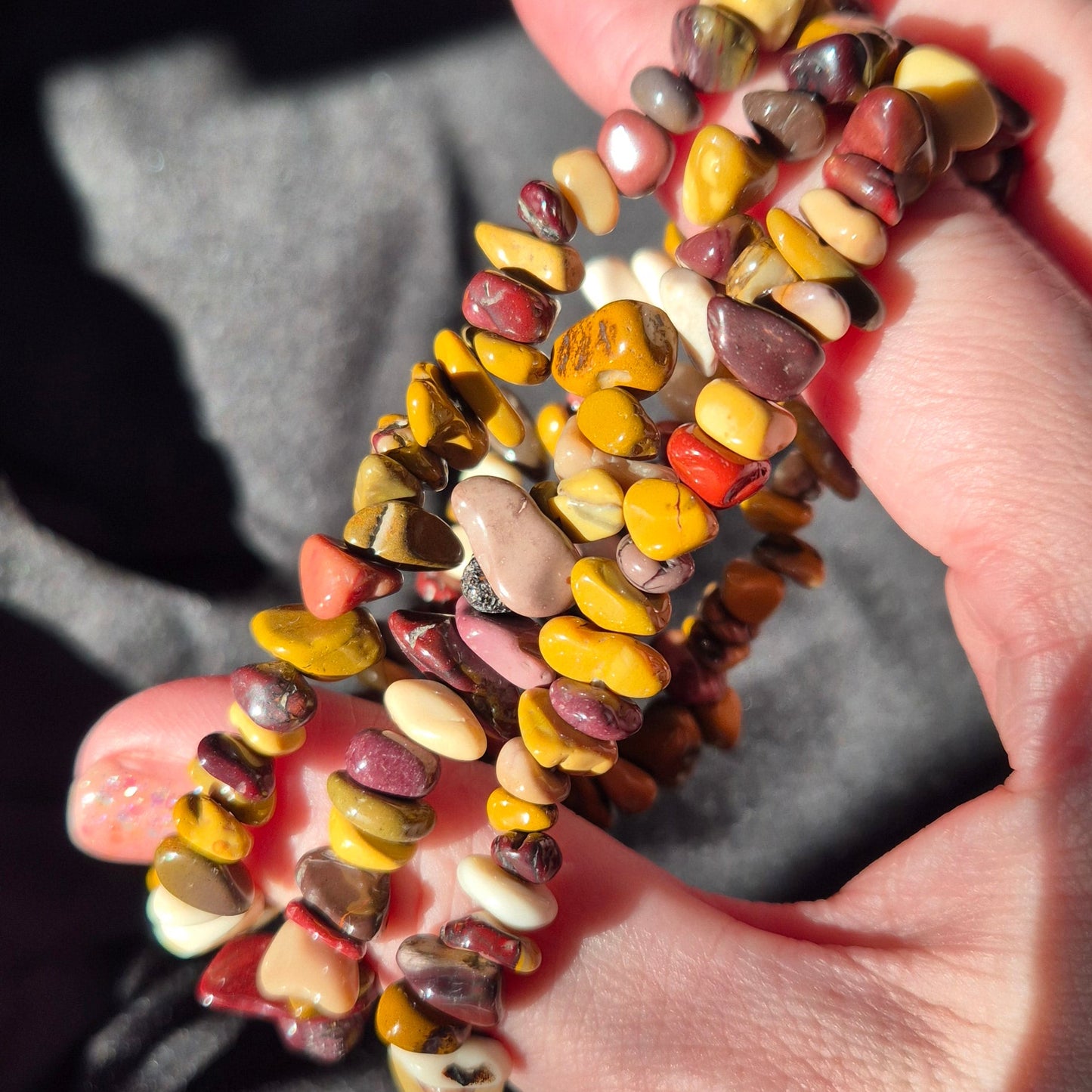 Mookait chip bracelet