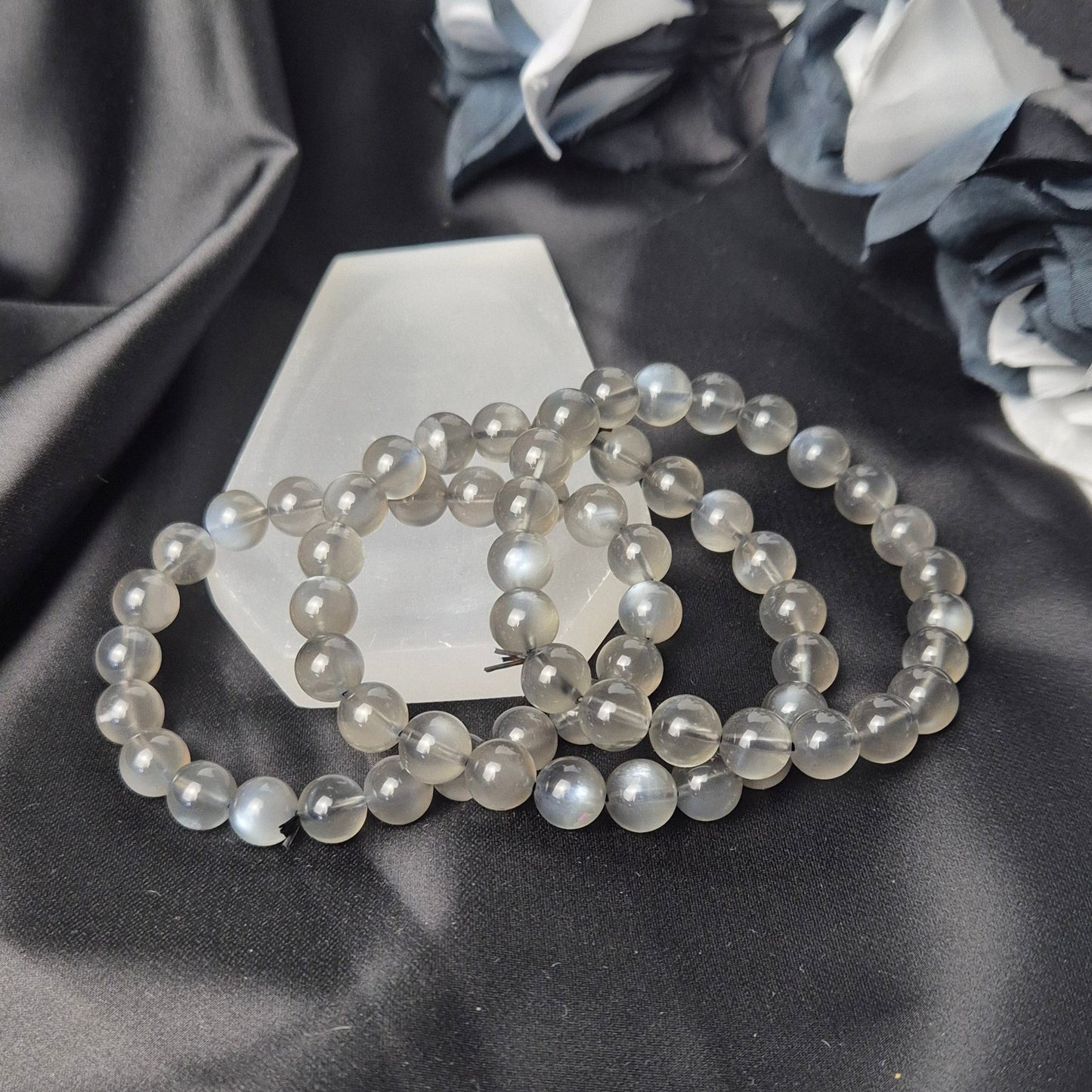 Grey moonstone bracelet