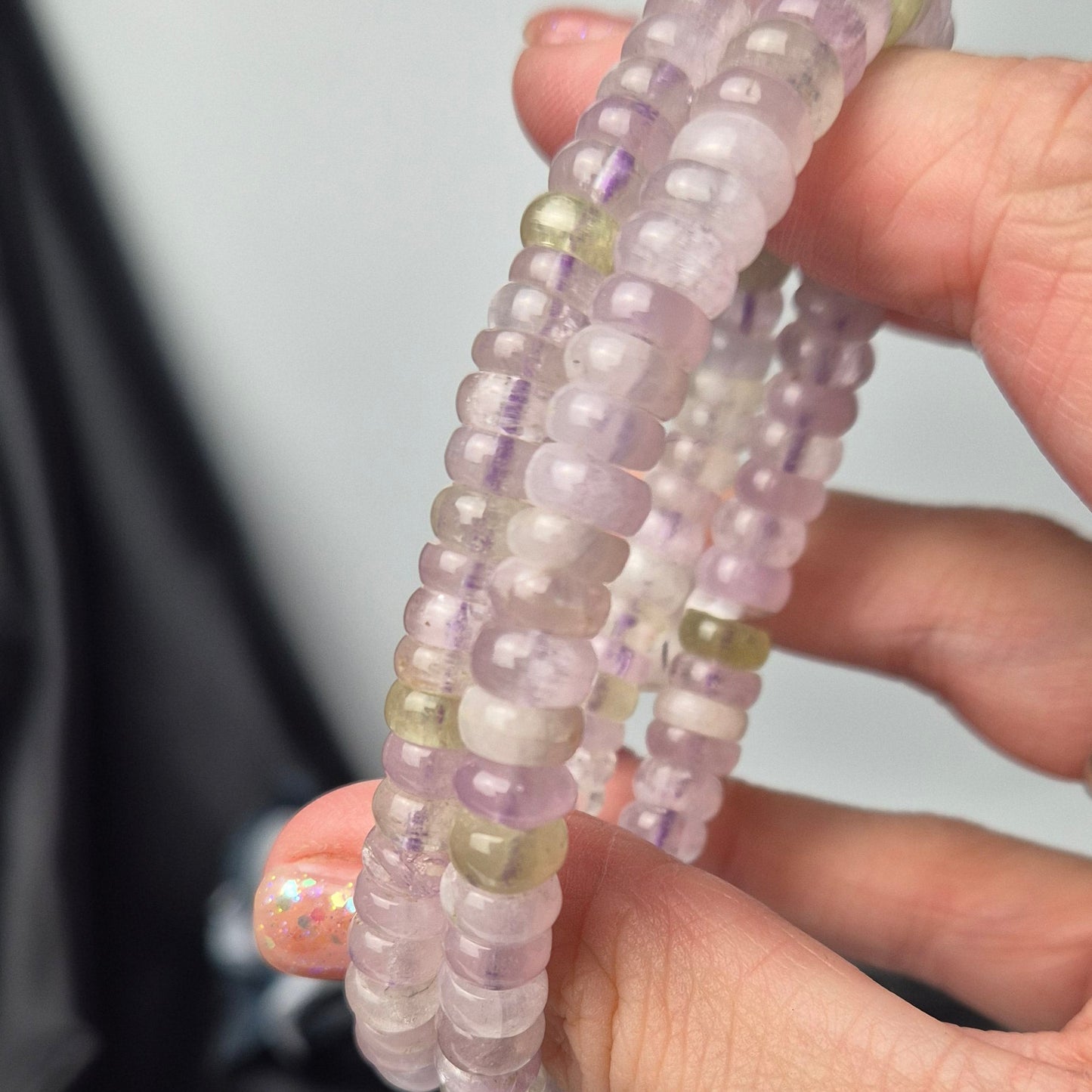 Kunzite donut bracelet