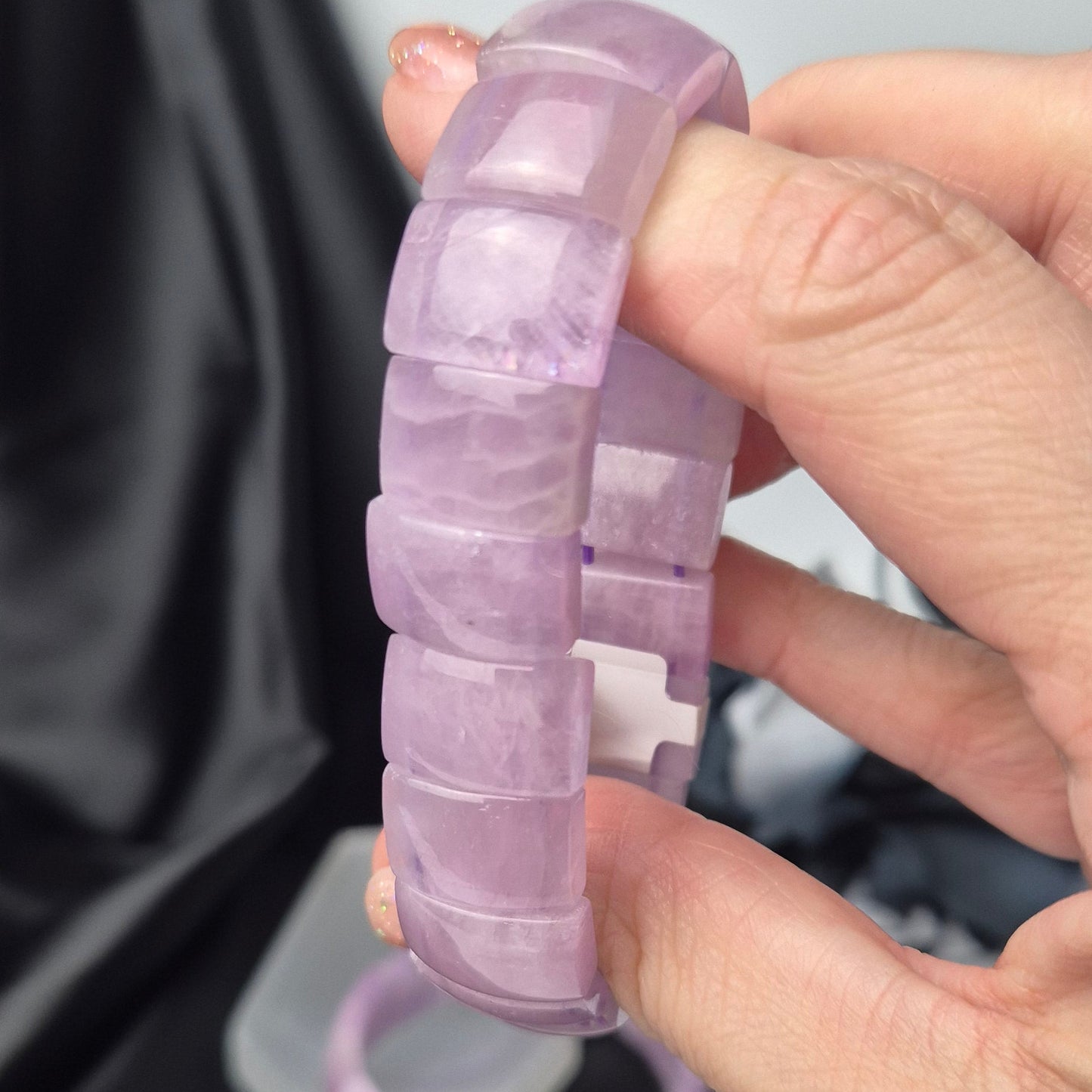 Kunzite bangle