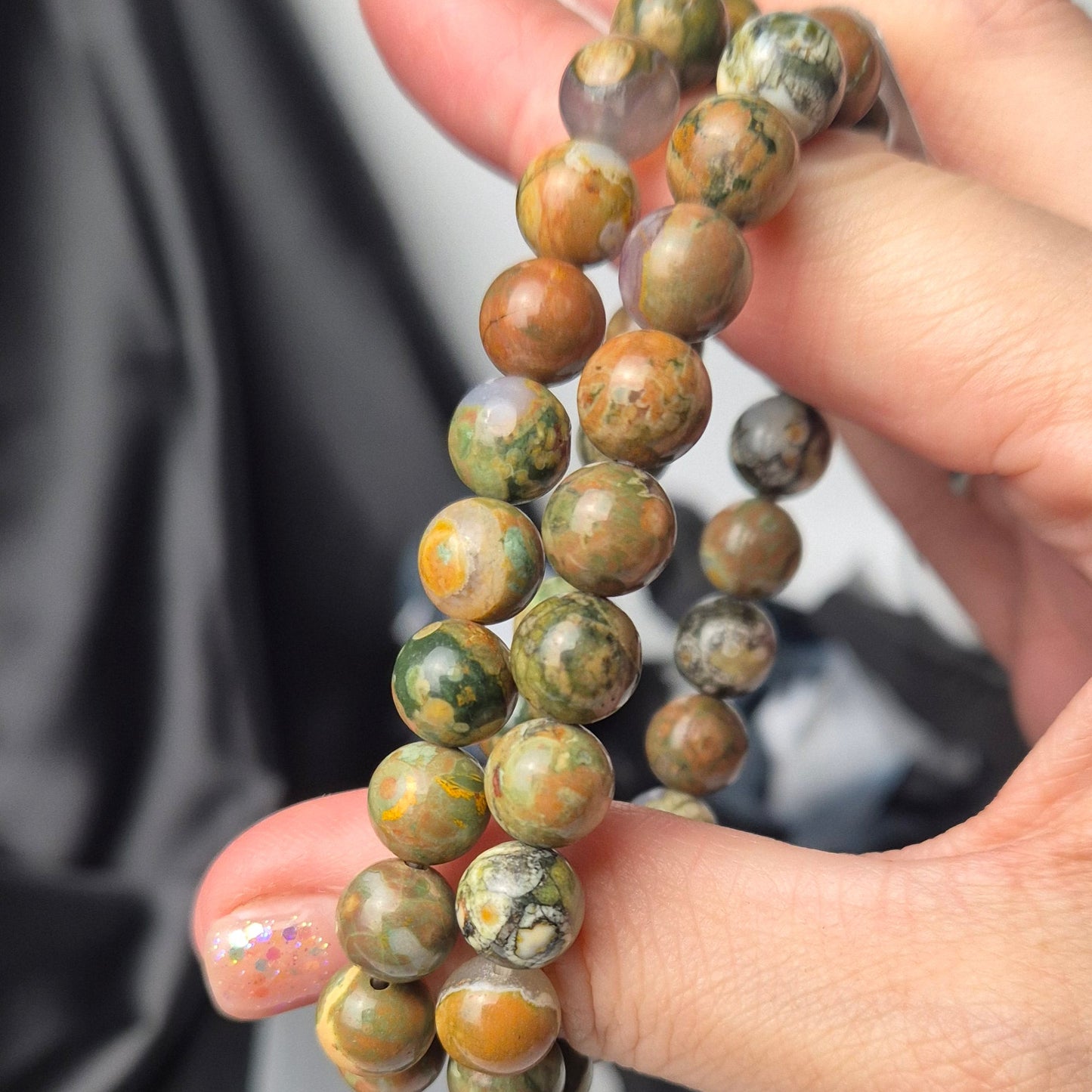 Rainforrest jasper bracelet