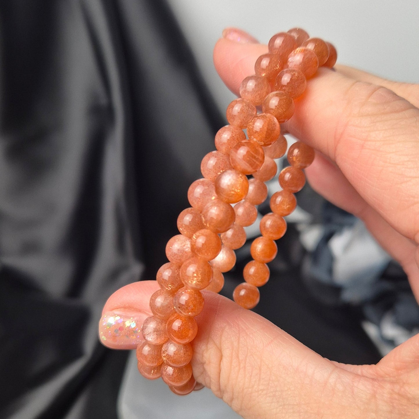 sunstone / moonstone bracelet