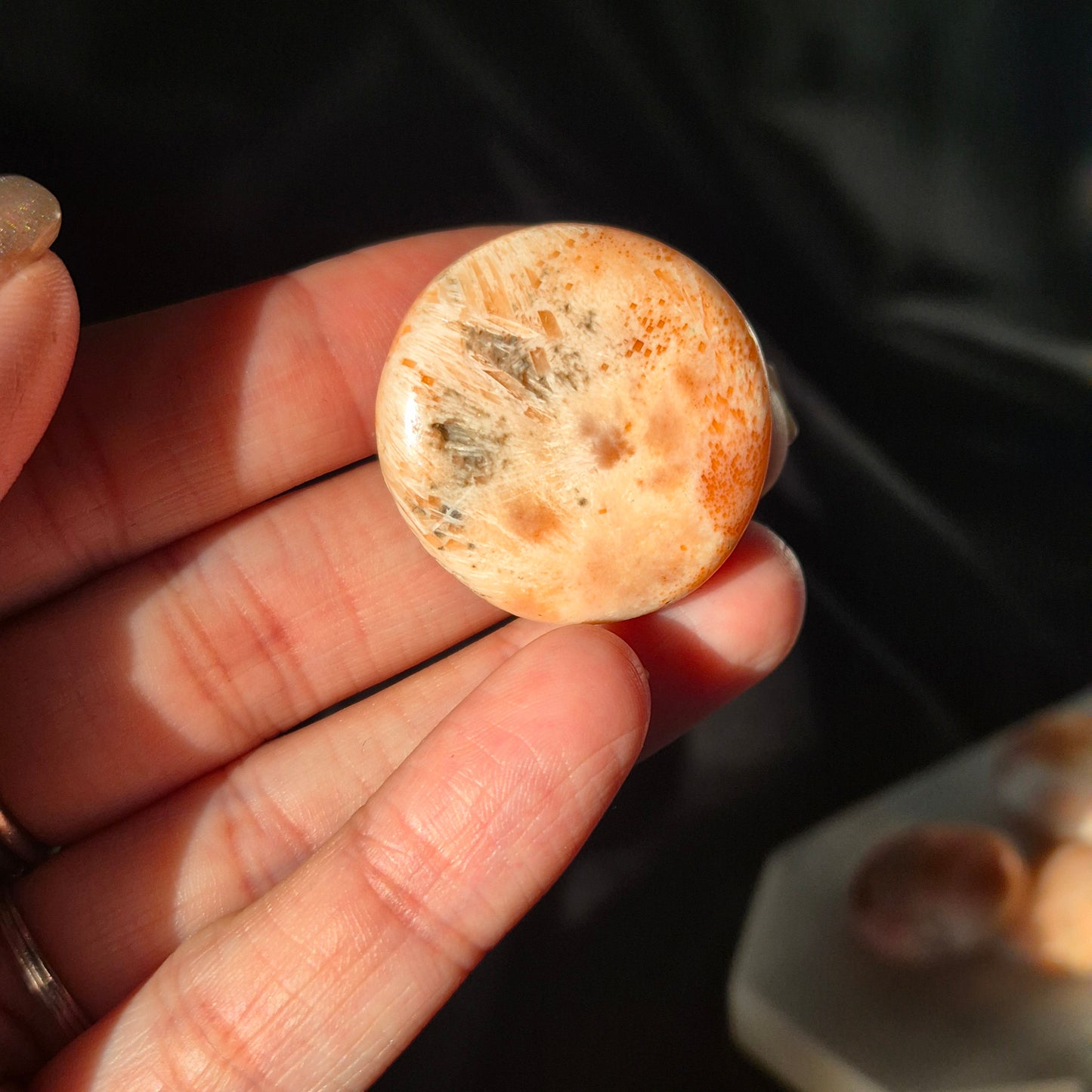 Pink Scolecite amulet