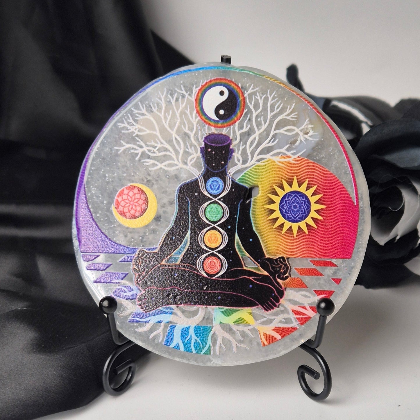 Agate slice chakra