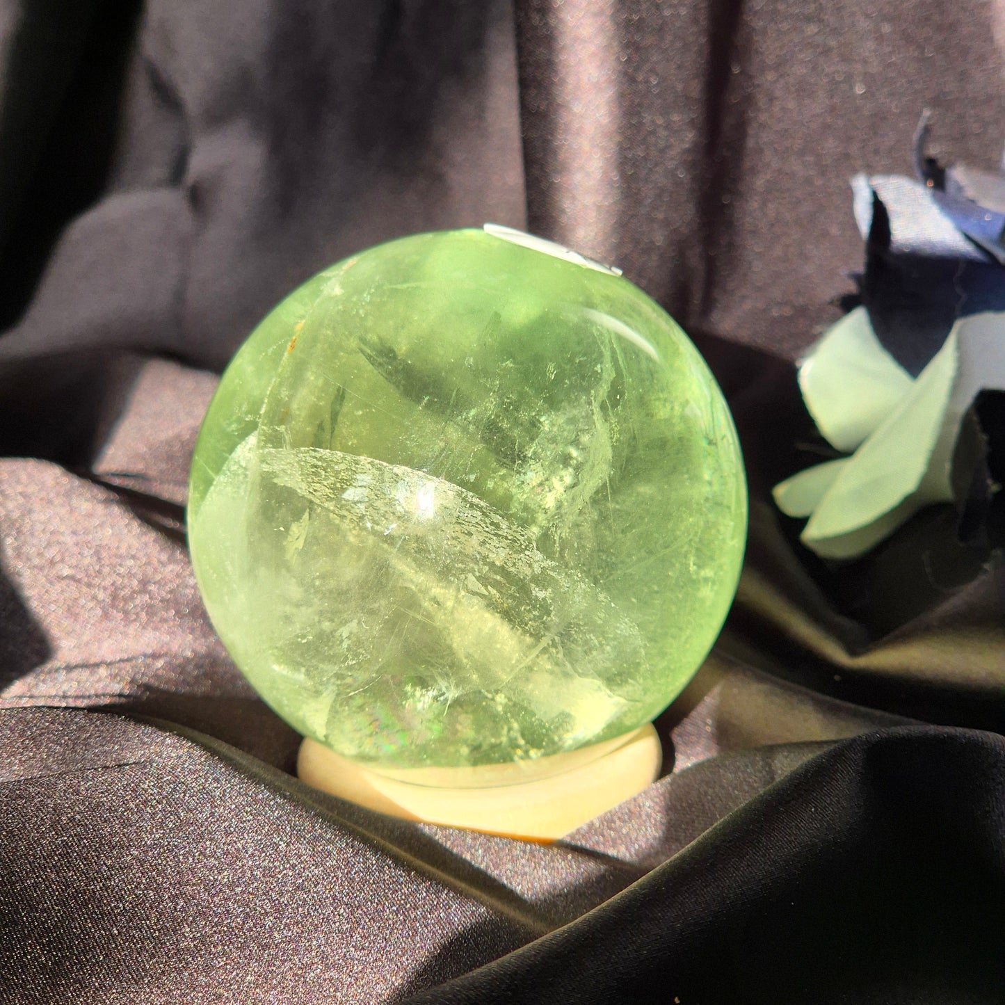 Green fluorite sphere 3
