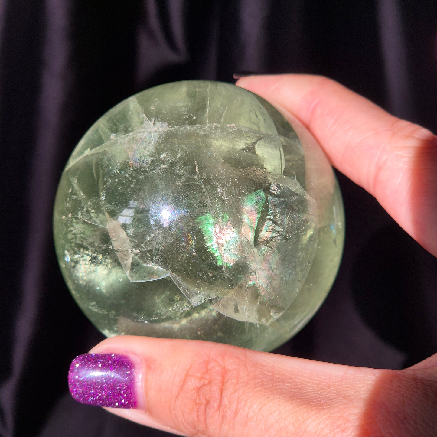 Green fluorite sphere 3