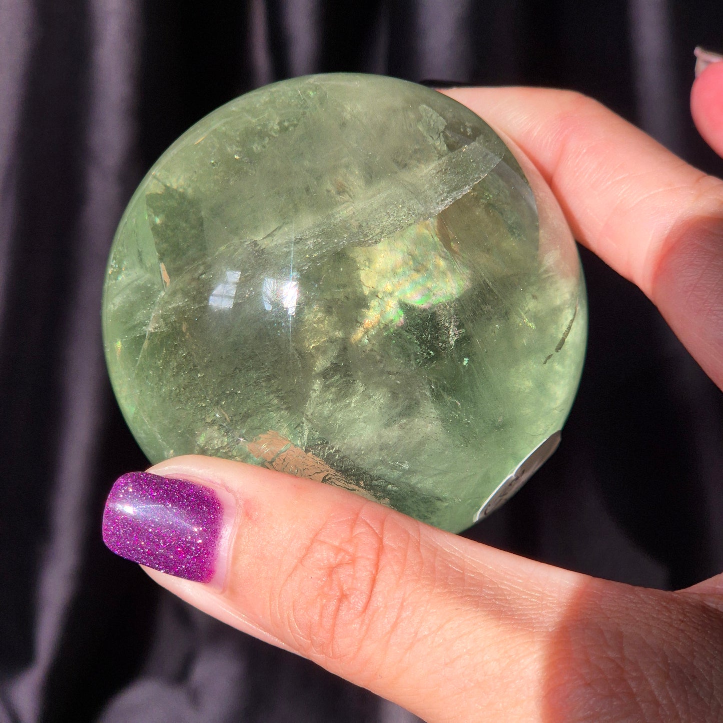 Green fluorite sphere 3