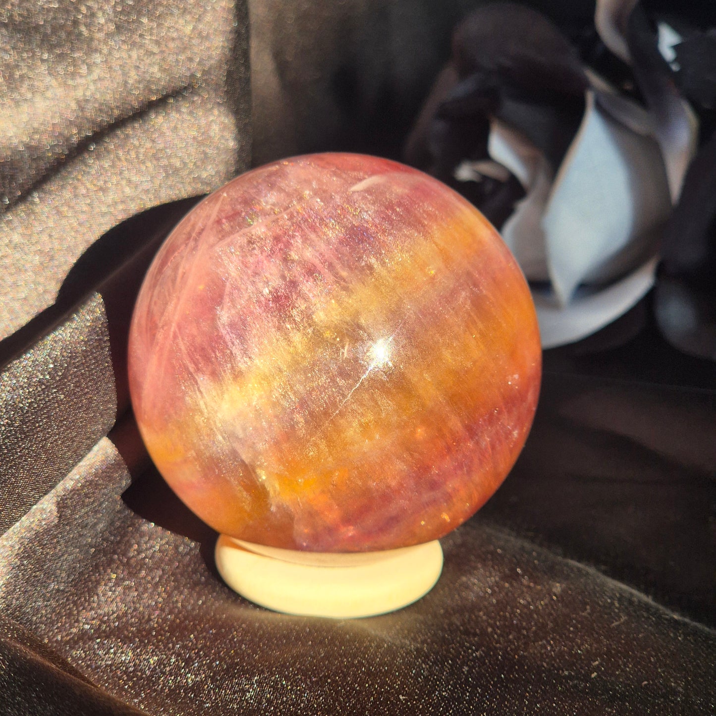 Candy fluorite sphere 1