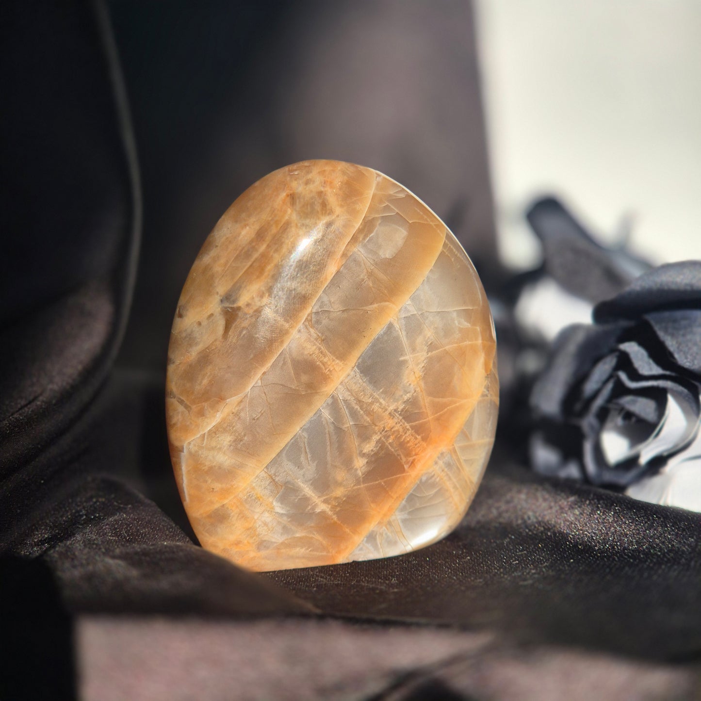 Peach moonstone freeform 1