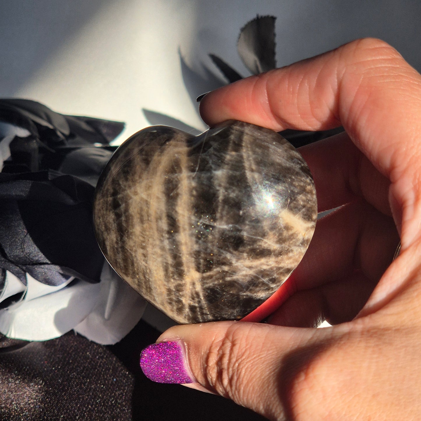 Black moonstone heart 1