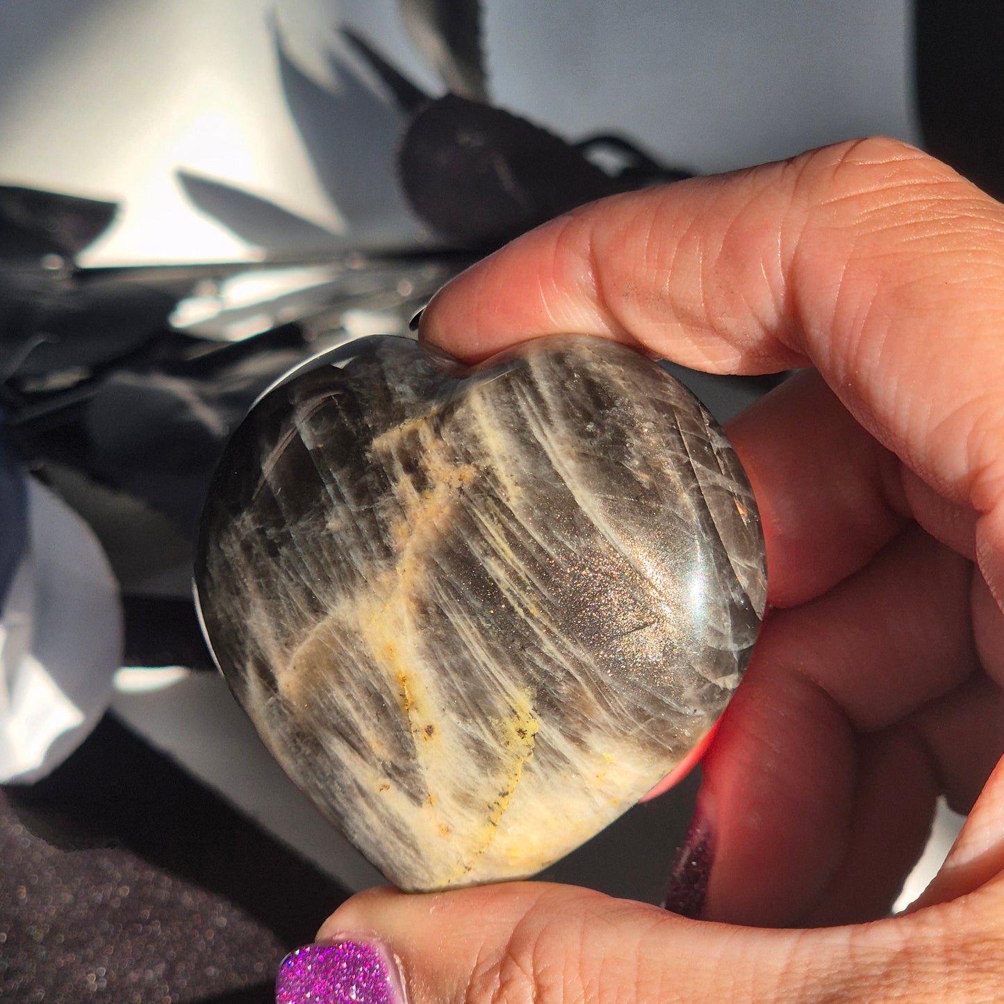 Black moonstone heart 9