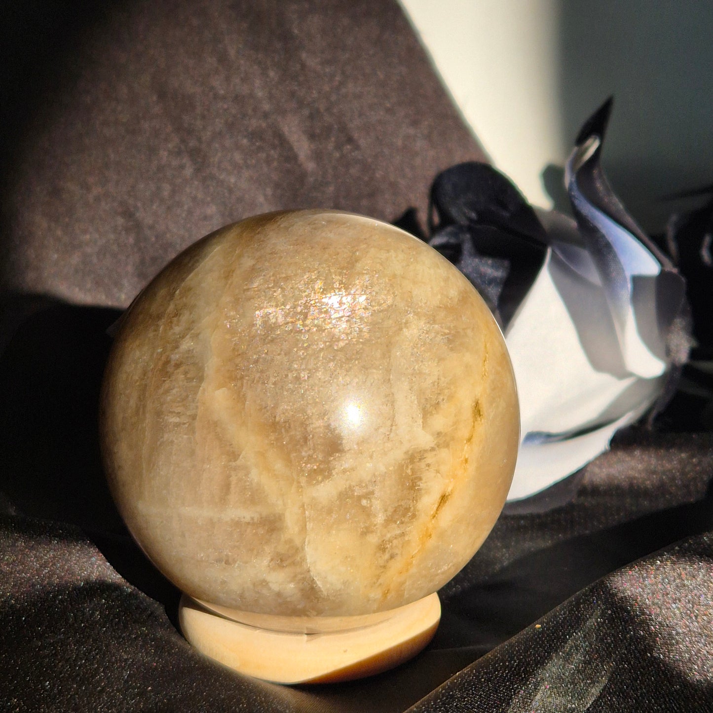 White moonstone sphere 2