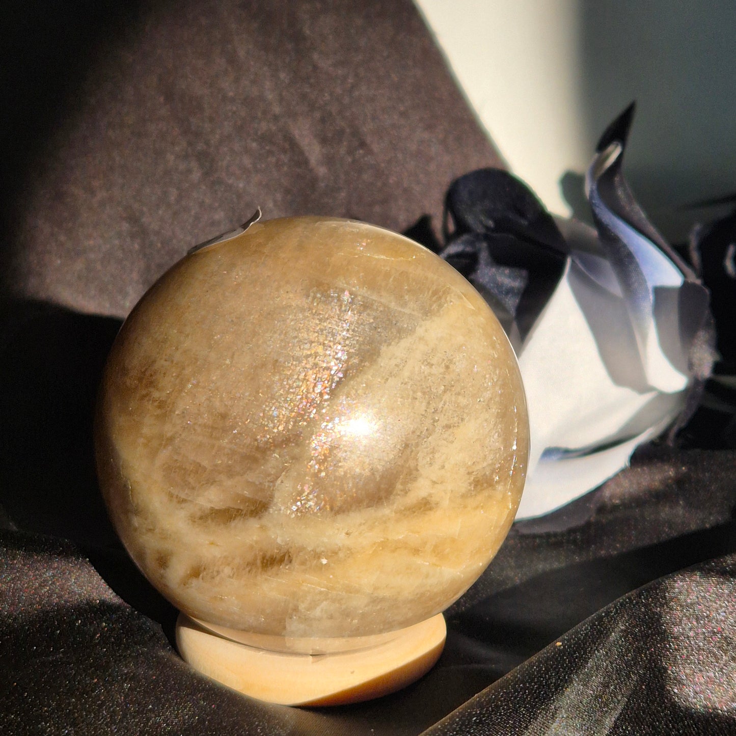 White moonstone sphere 2