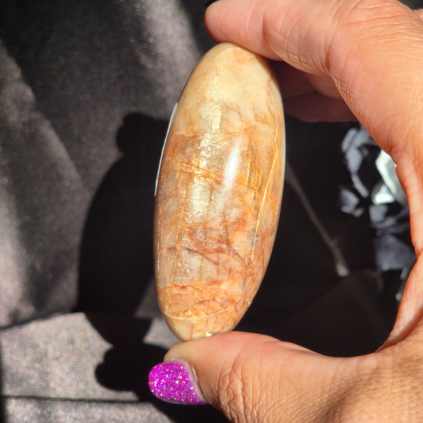 "Red" moonstone shiva 17