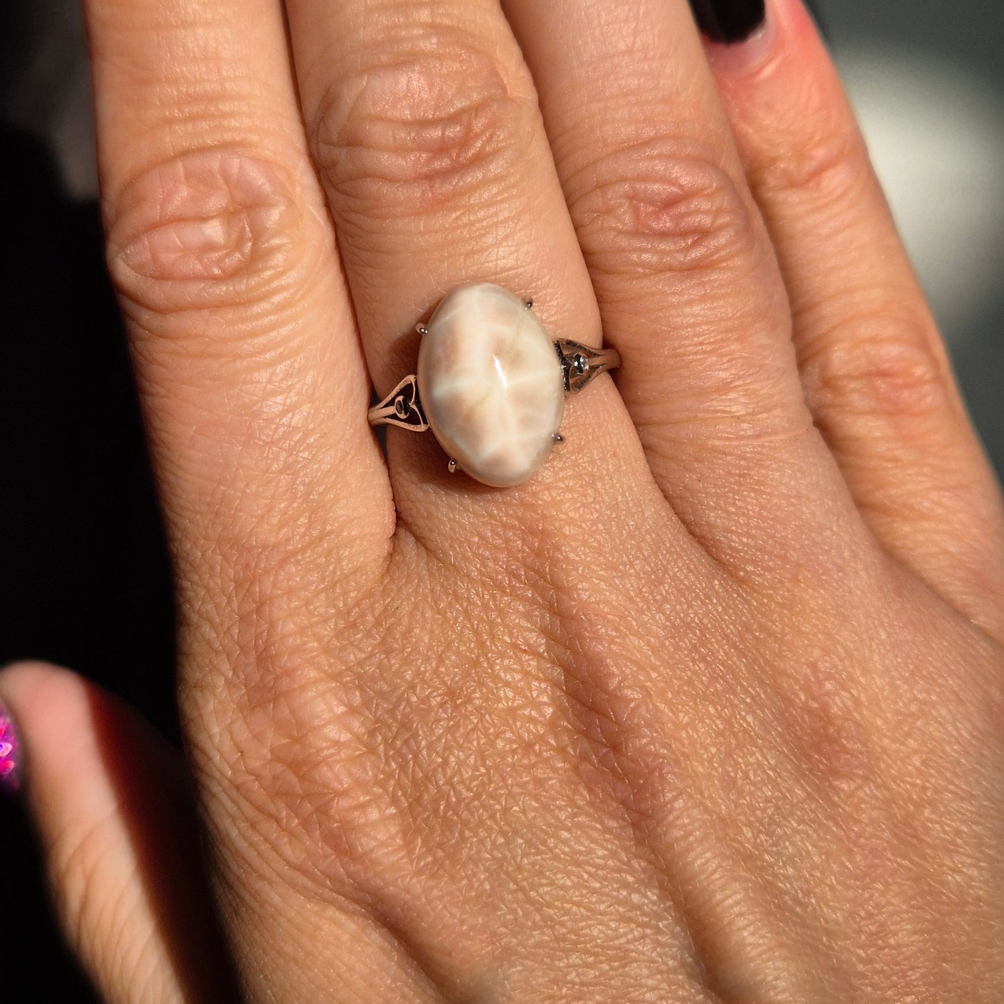 "Pink Larimar" ring 5