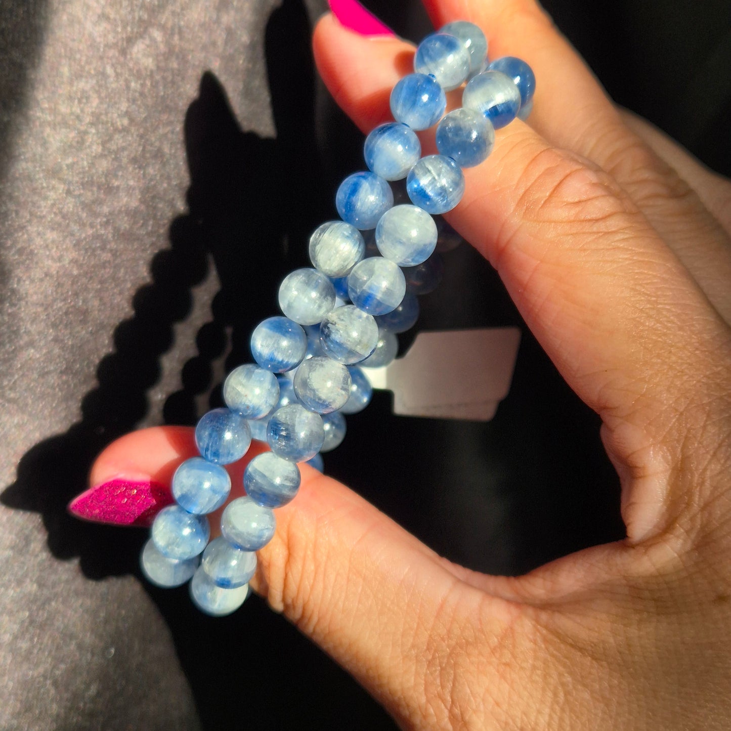 Kyanite in quarts bracelet