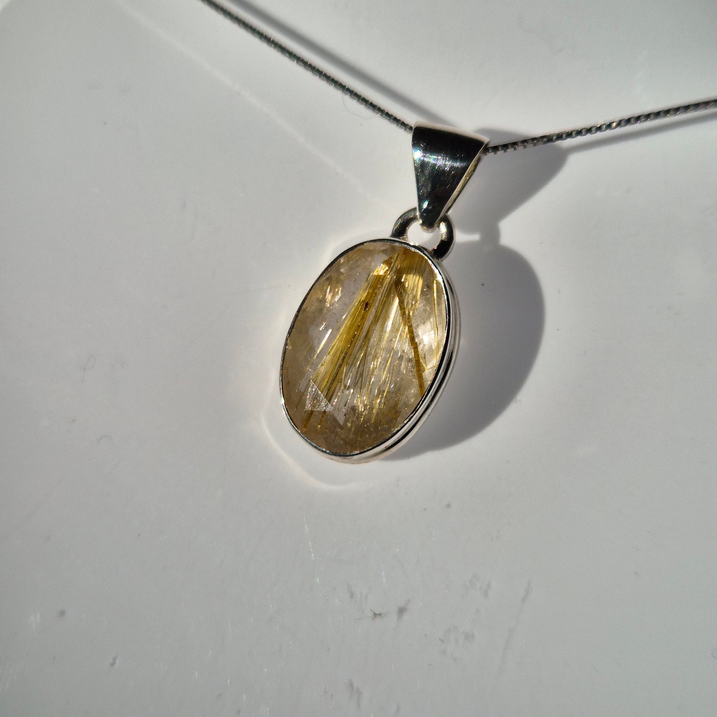 Golden rutile necklace 3