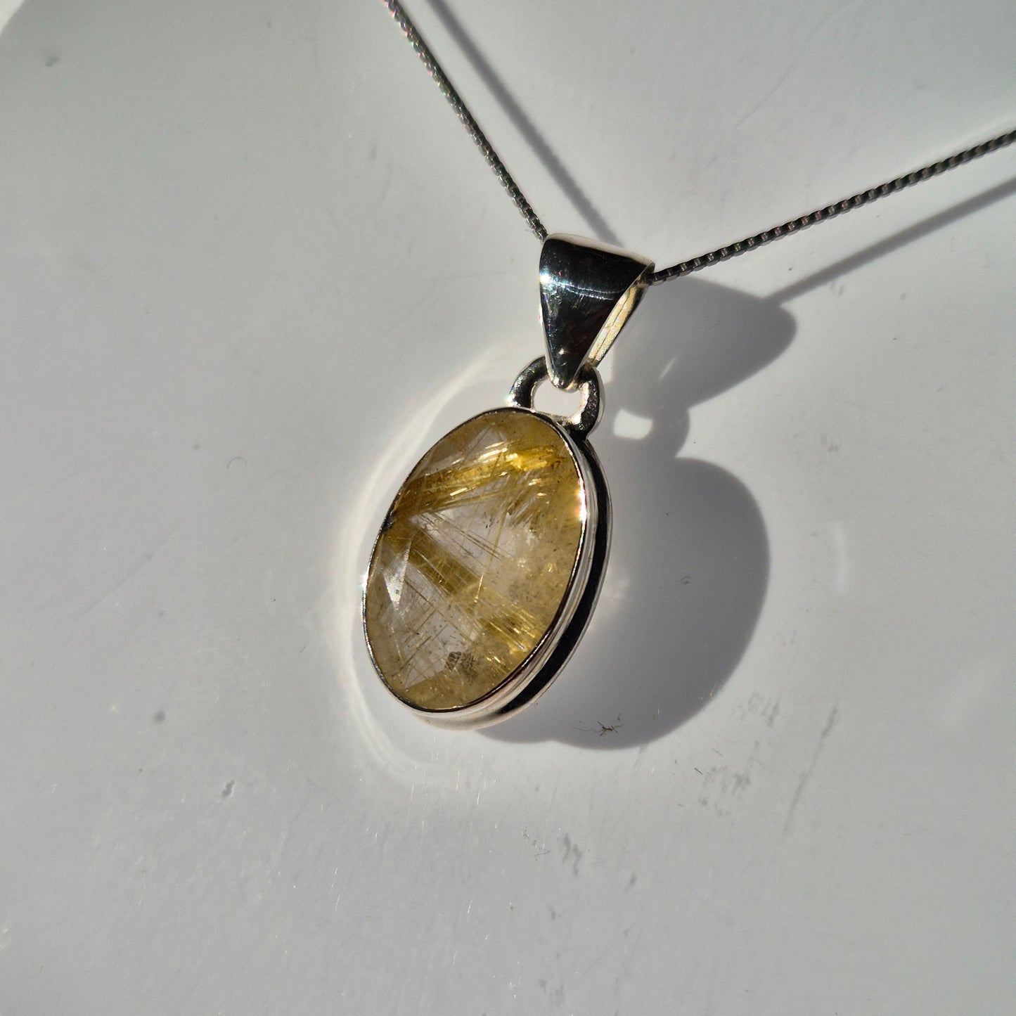 Golden rutile necklace 6