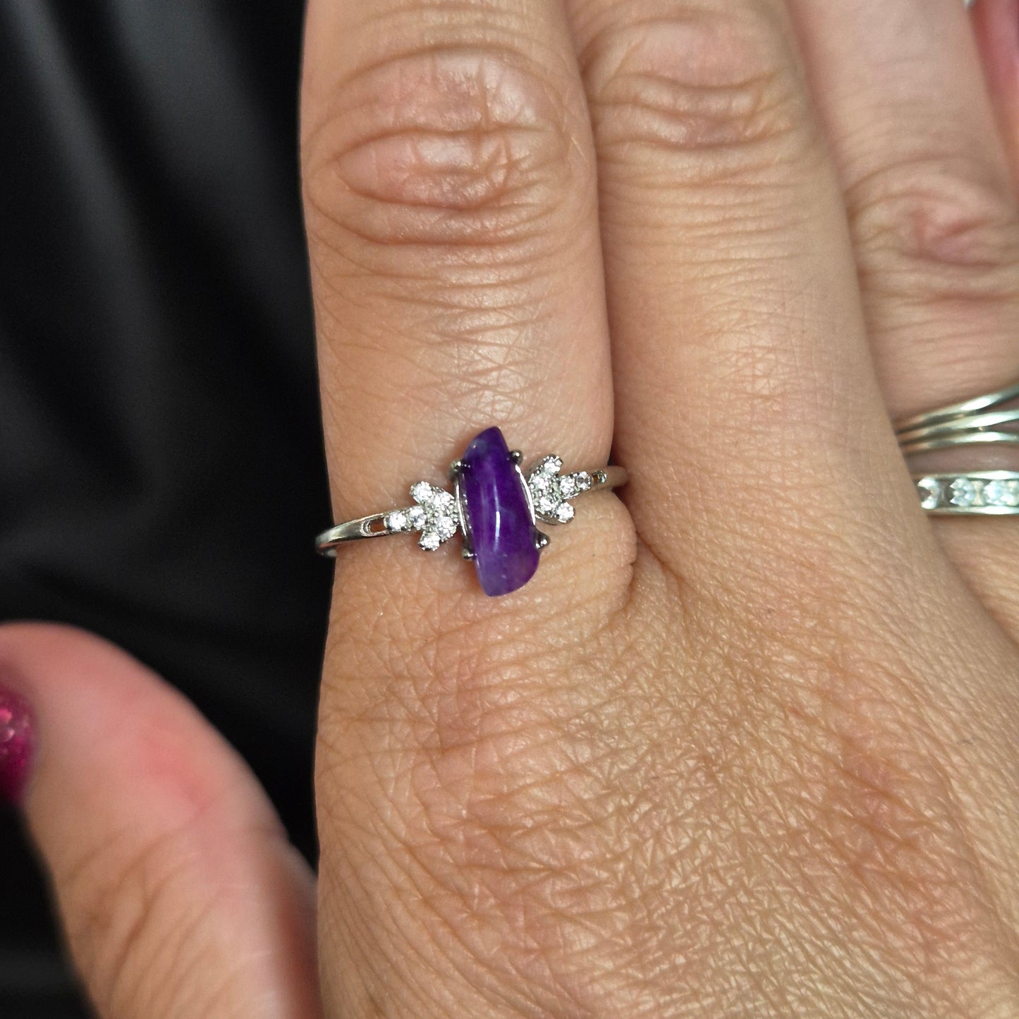 Sugillite ring small 8