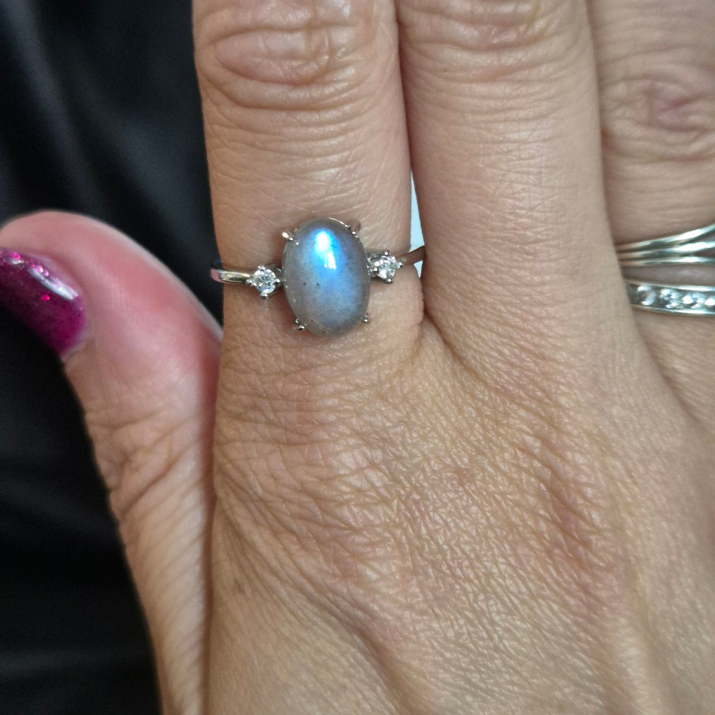 Labradorite ring 6