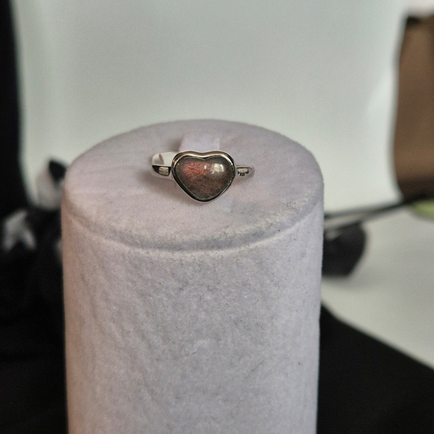 "Sunset" Labradorite ring 3