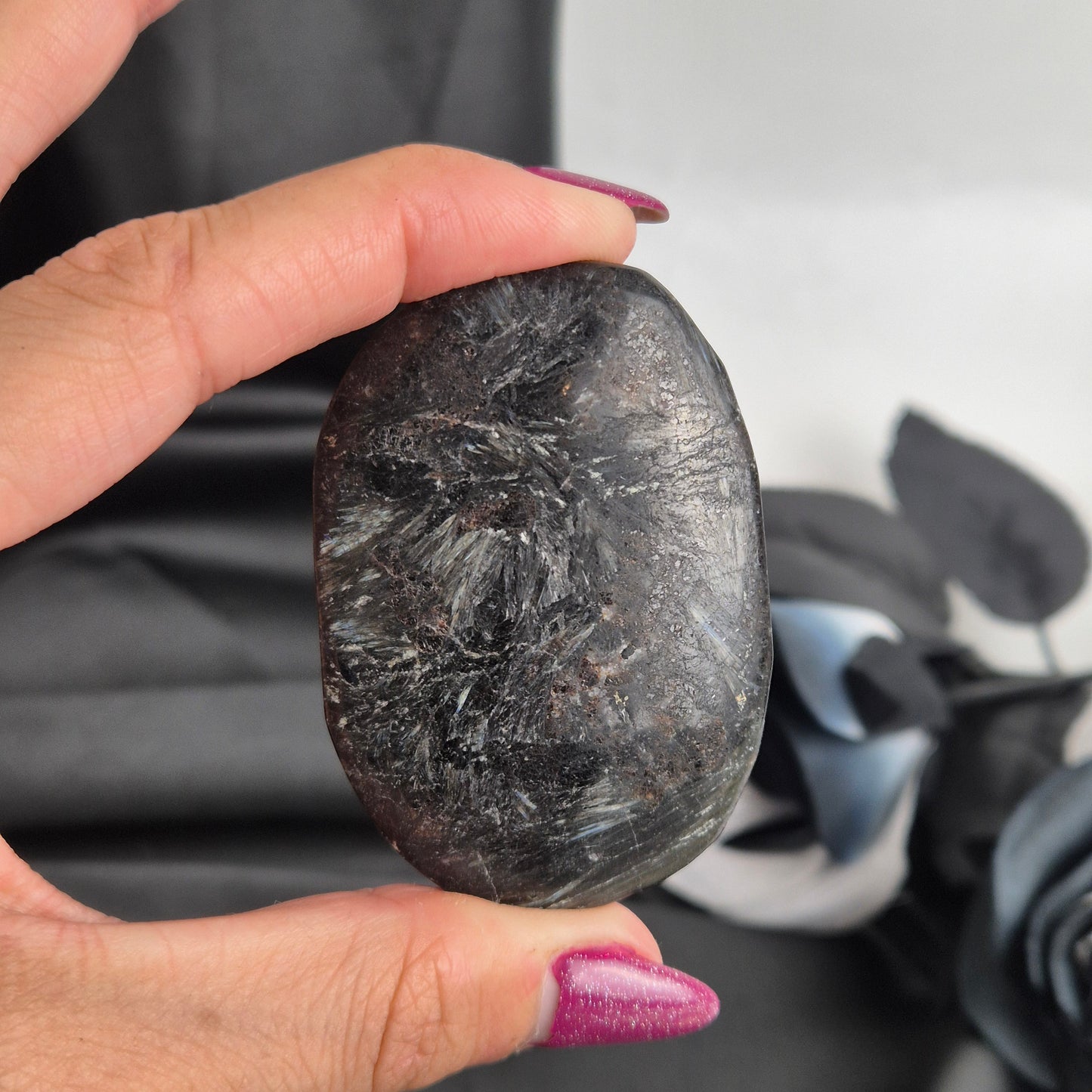 Garnet in Arfvedsonite palmstone 3