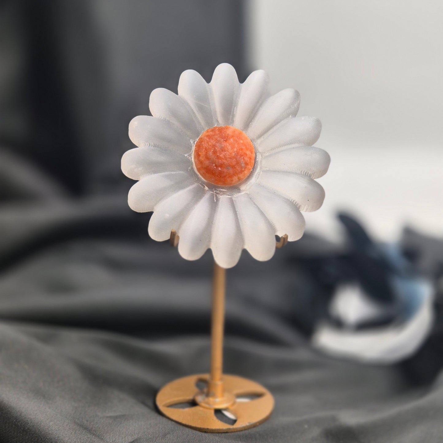 Selenite diasy on stand