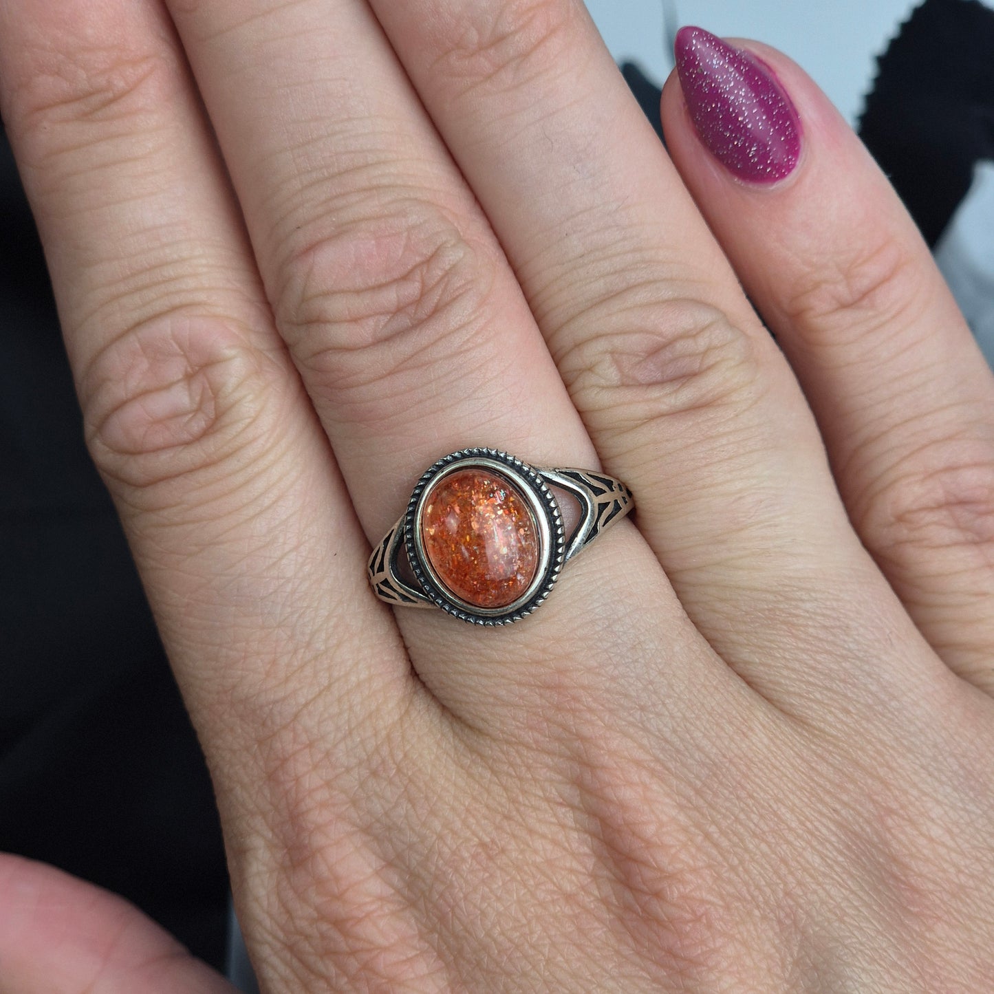 sunstone ring