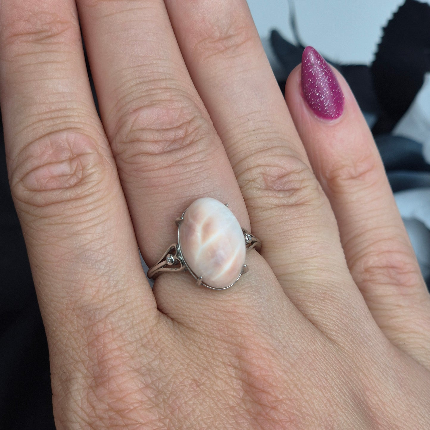 "Pink larimar" ring 3