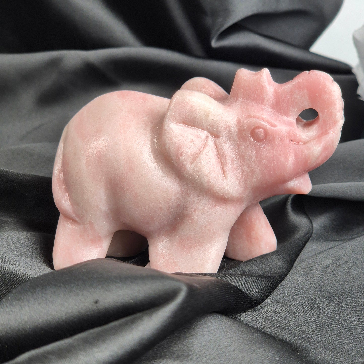 Pink opal elephant 1