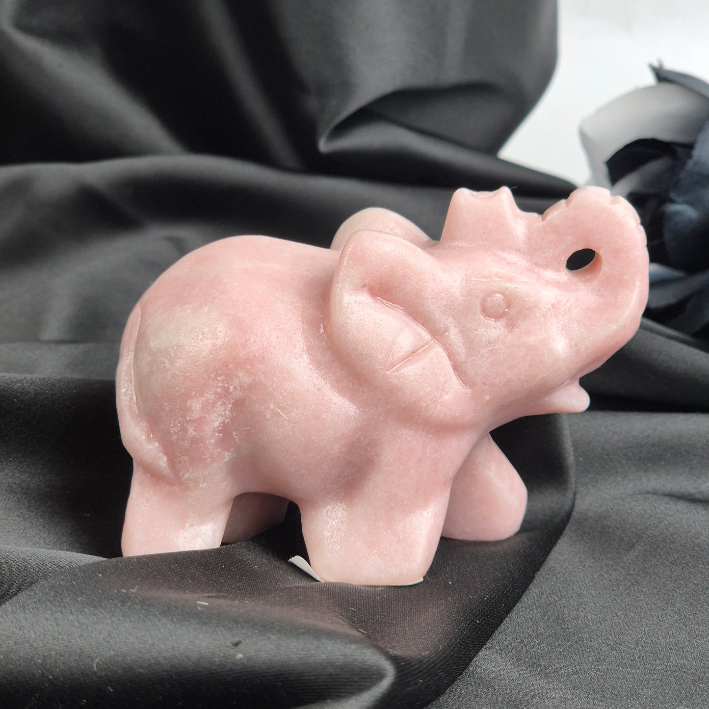 Pink opal elephant 3