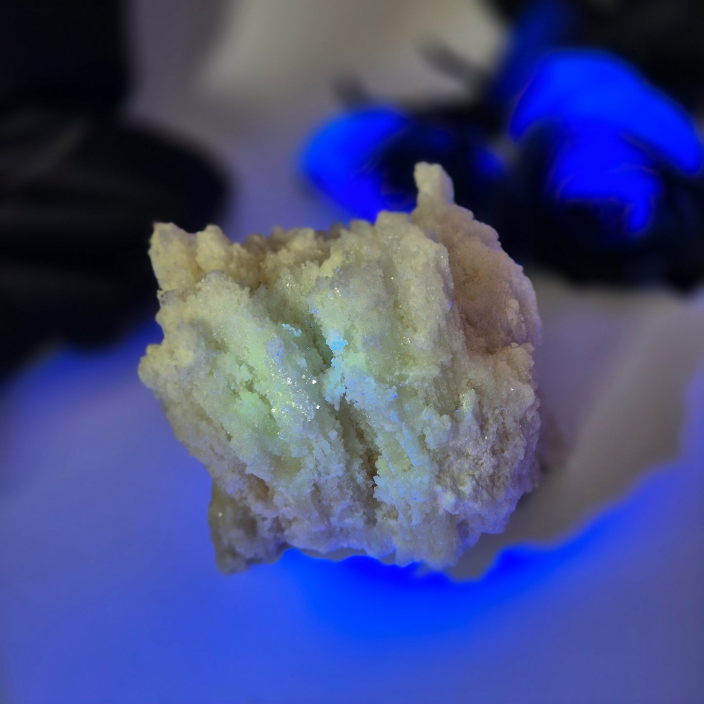 Selenite / fluorite big 1