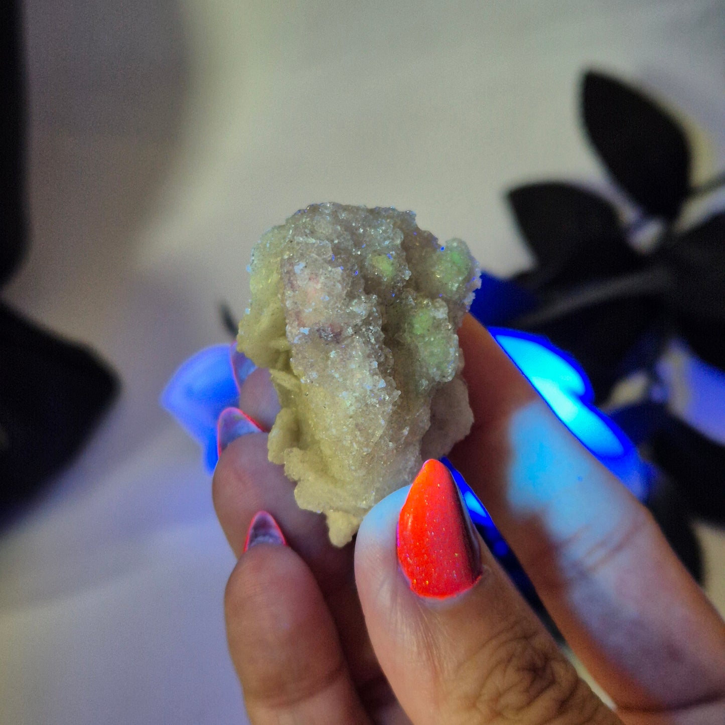 Selenite / fluorite small 6