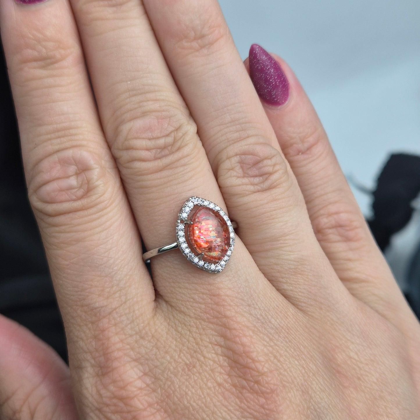 Sunstone ring eye 1