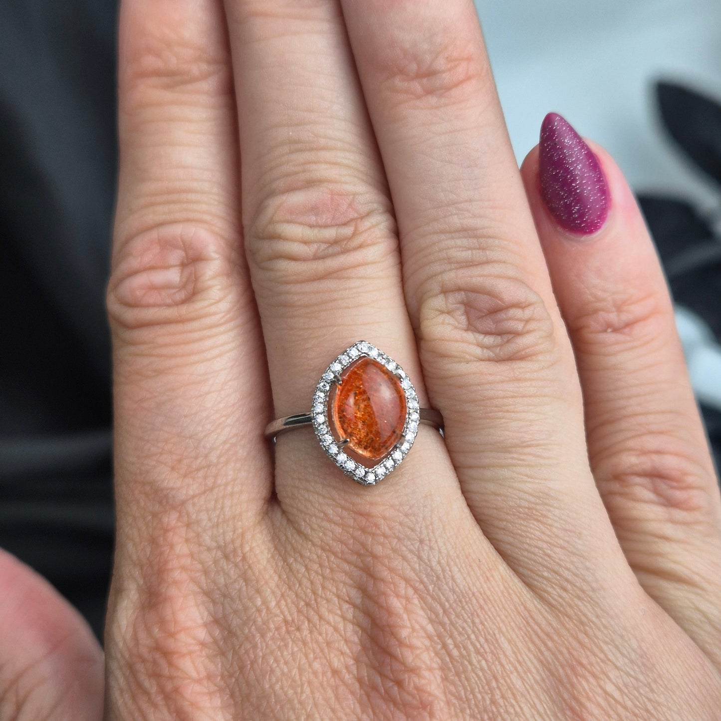 Sunstone ring eye 5