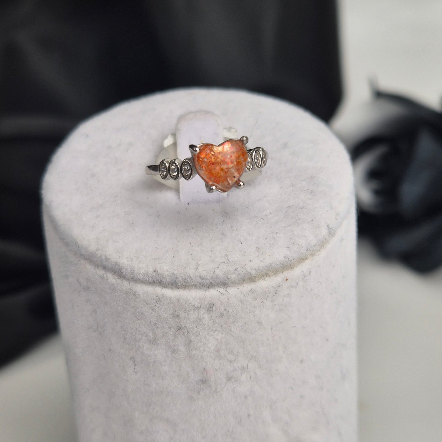 Sunstone ring heart 1