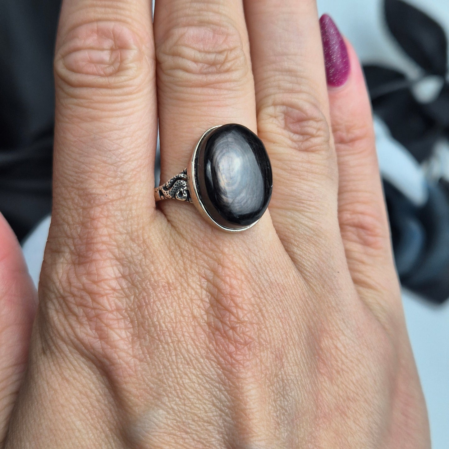 Hypersthene ring big 1