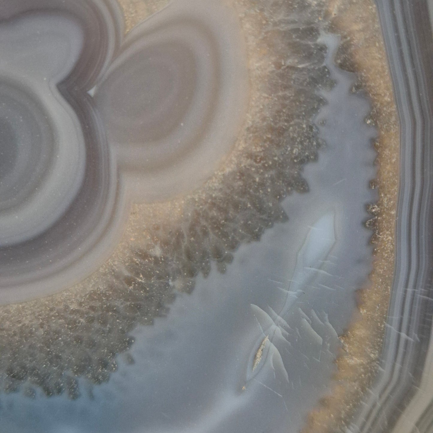 Agate slice "Cookiemonster"