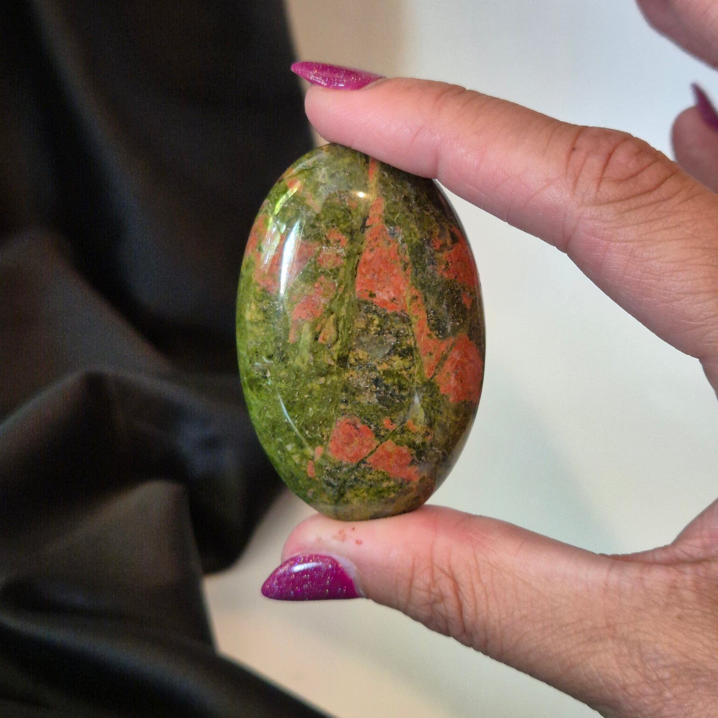 Unakite palmstone 78