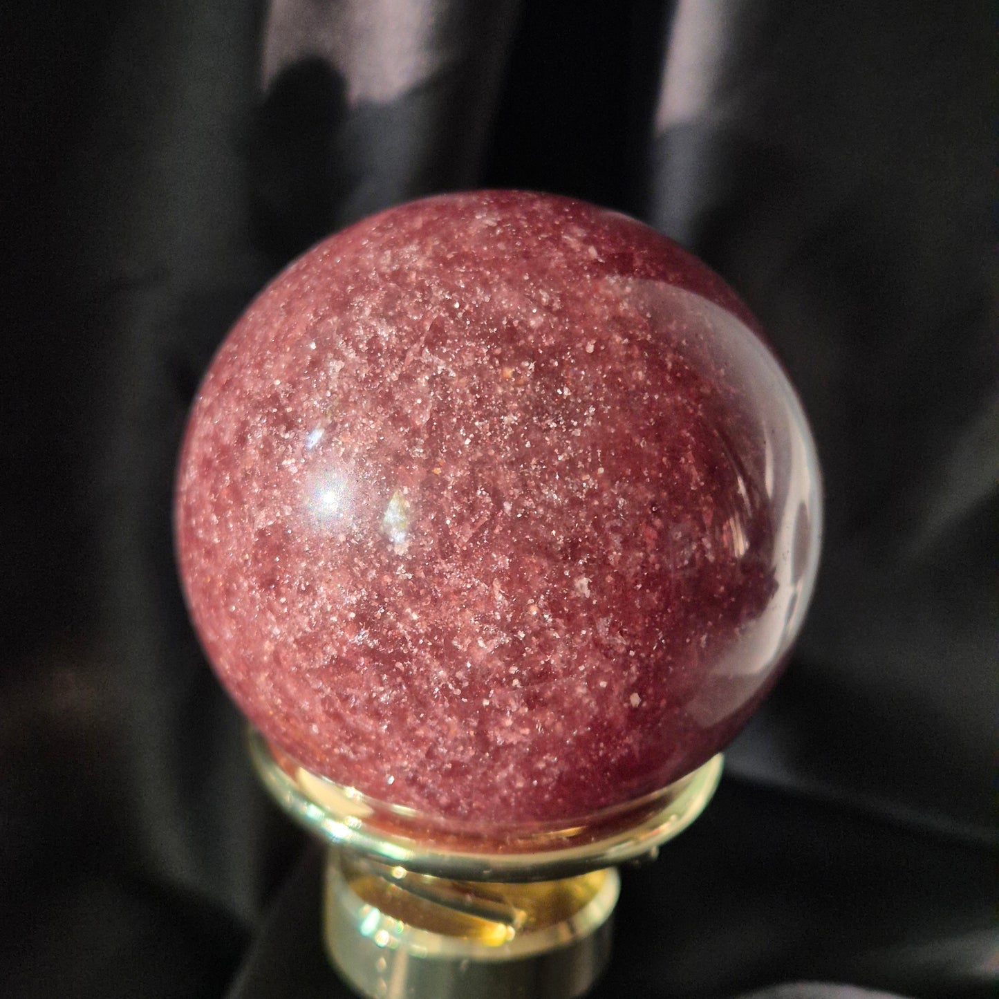 Tanzanian red aventurine sphere 11