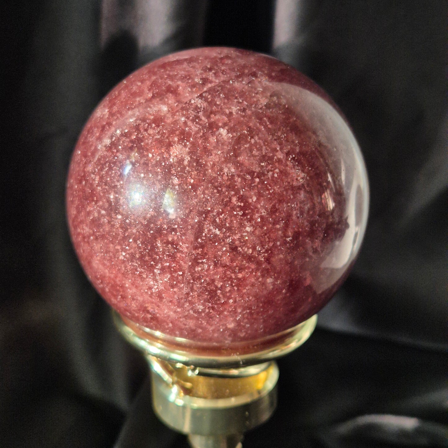 Tanzanian red aventurine sphere 11